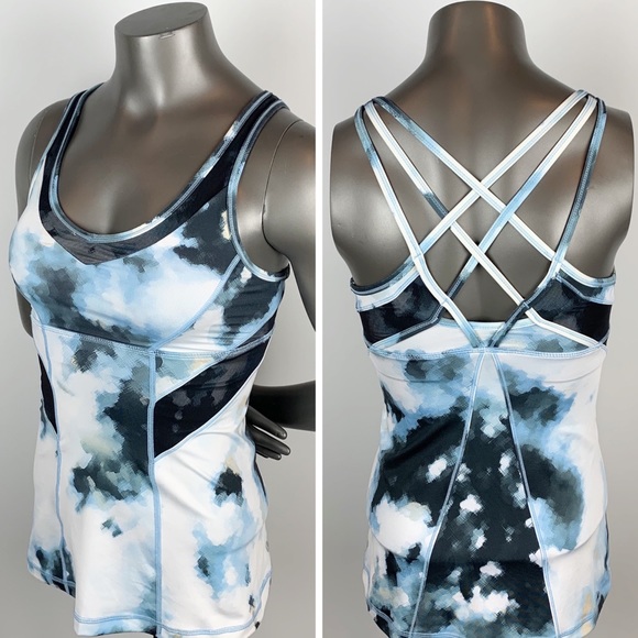 lululemon athletica Tops - Lululemon | Aquamarine Strap It Like It’s Hot Tank